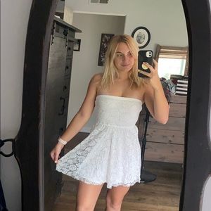 White lace dress